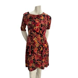 Laura‎ Petites Floral Sheath Dress Grandmacore Cottagecore Classic Summer  Sz 8